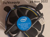 Intel Processor Cooling Fan
